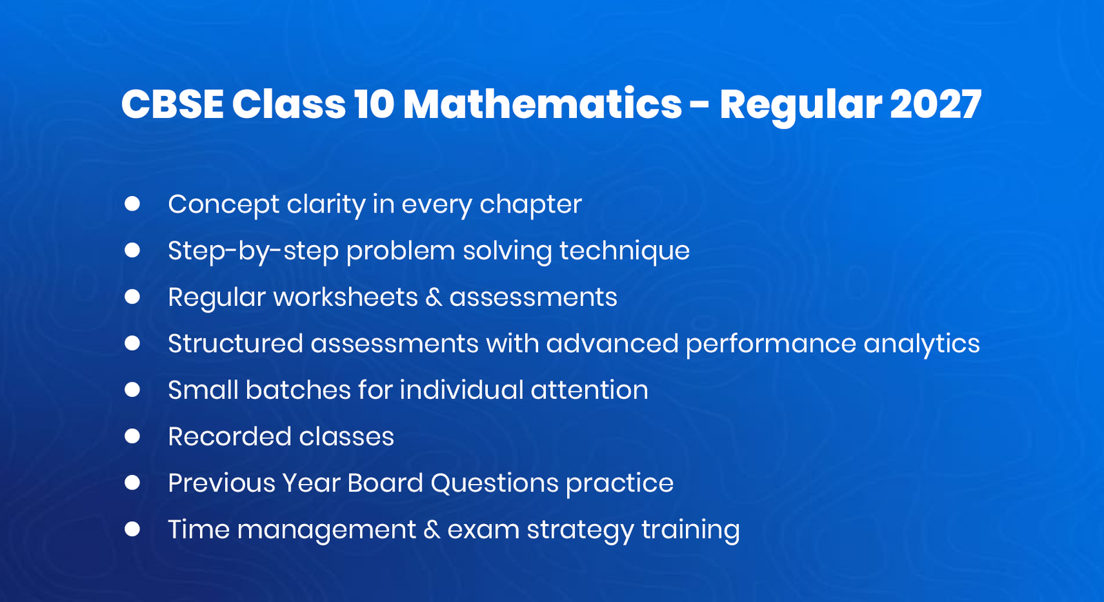 CBSE Class 10 Mathematics – Regular