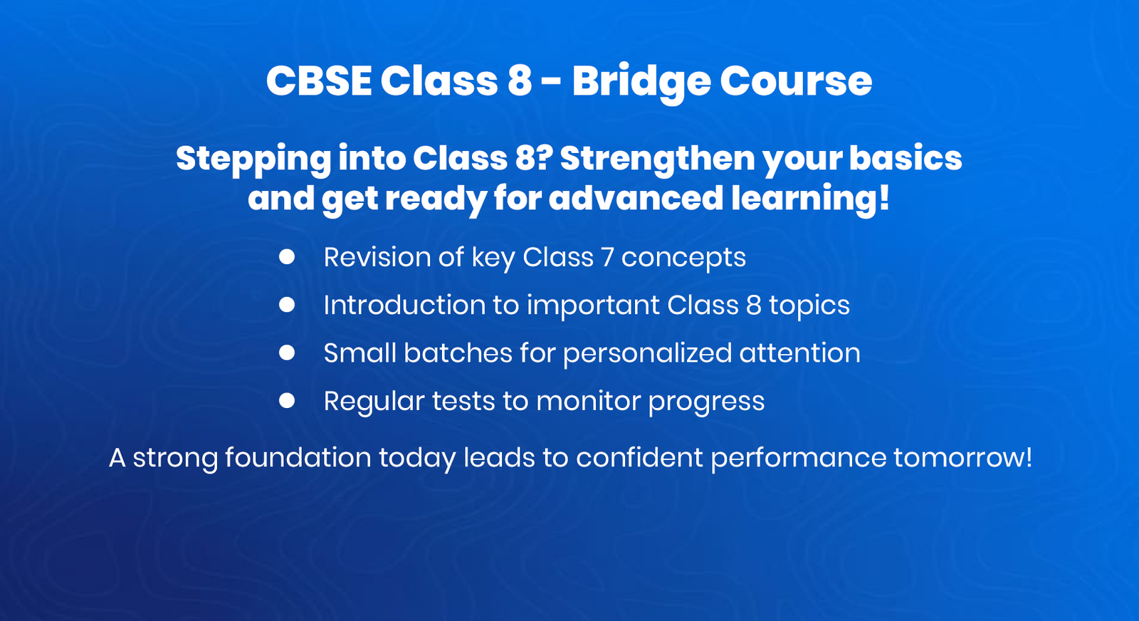 CBSE Bridge Course for Class 8 2026-27