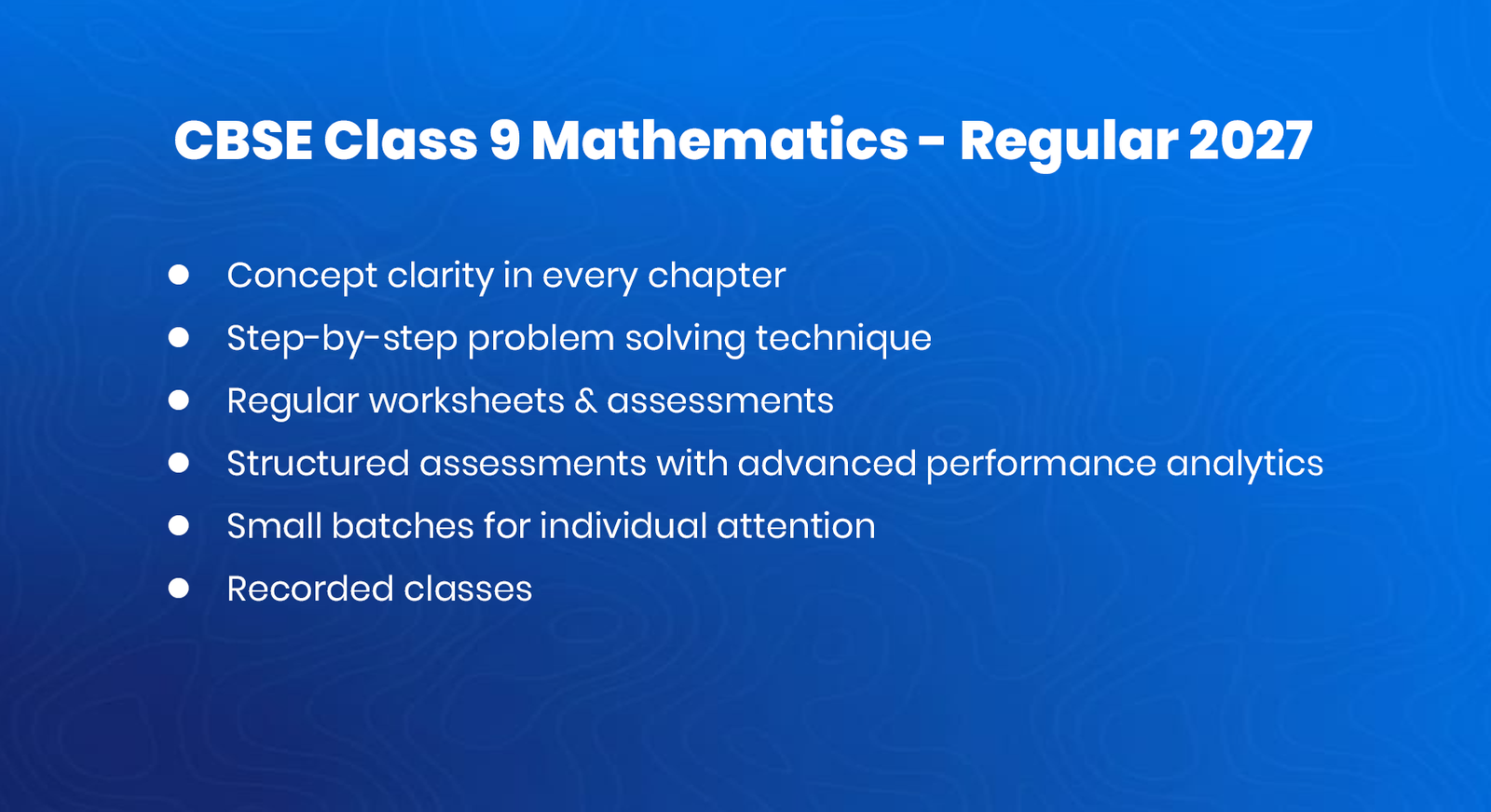 CBSE Class 9 Mathematics – Regular