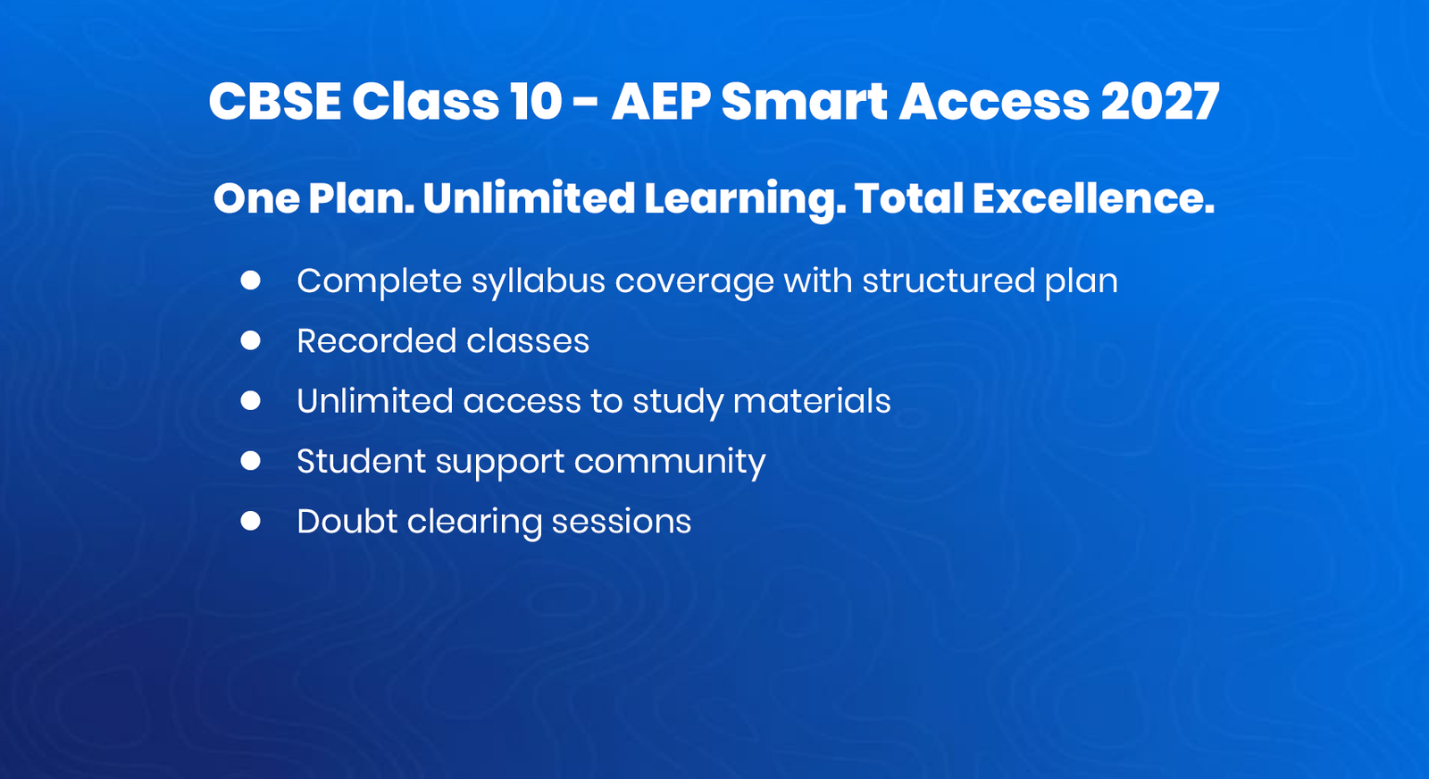 CBSE Class 10 AEP – Smart Access 2027